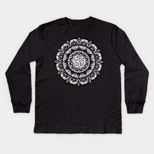 Om Mandala Kids Long Sleeve T-Shirt